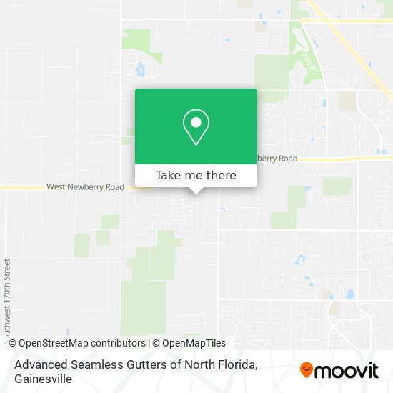 Advanced Seamless Gutters of North Florida map