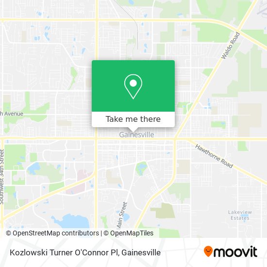 Mapa de Kozlowski Turner O'Connor Pl