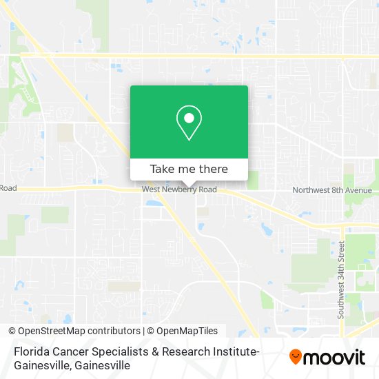 Mapa de Florida Cancer Specialists & Research Institute-Gainesville