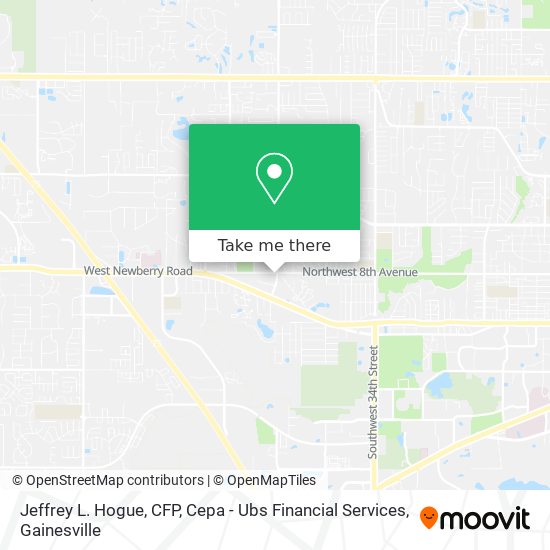 Jeffrey L. Hogue, CFP, Cepa - Ubs Financial Services map