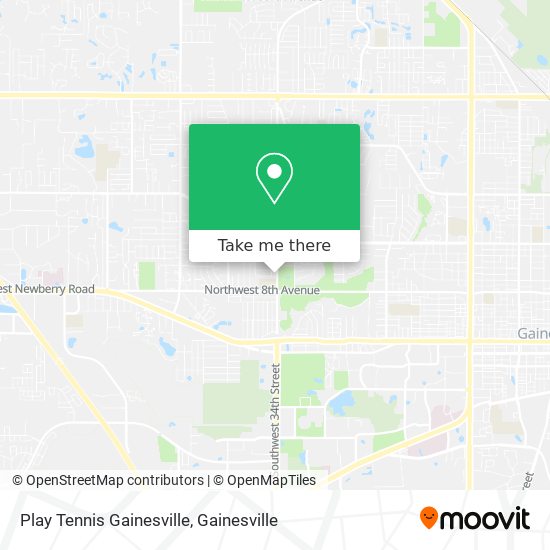 Play Tennis Gainesville map