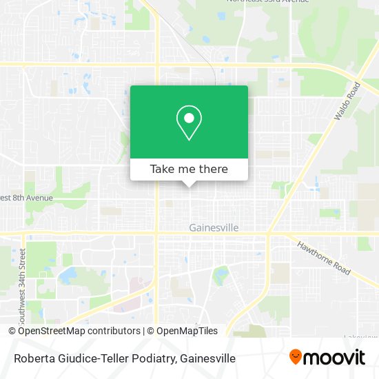 Roberta Giudice-Teller Podiatry map