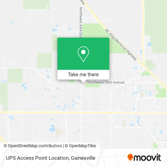 UPS Access Point Location map