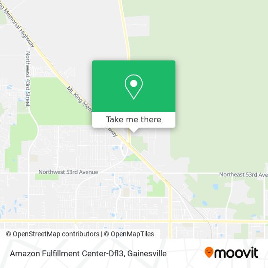 Amazon Fulfillment Center-Dfl3 map