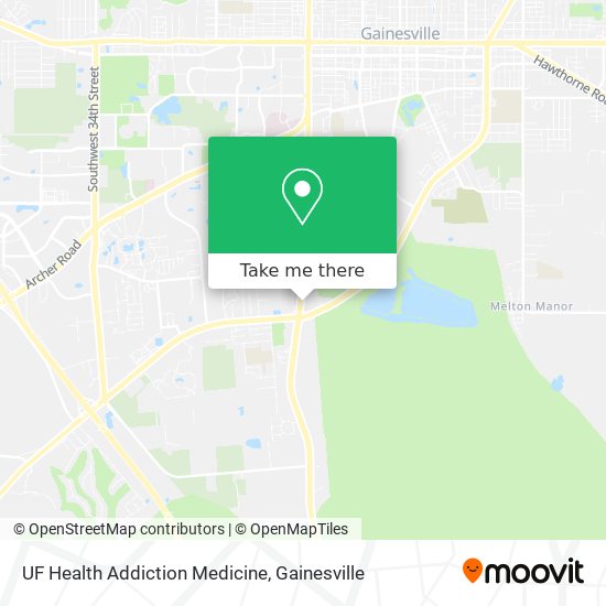 Mapa de UF Health Addiction Medicine