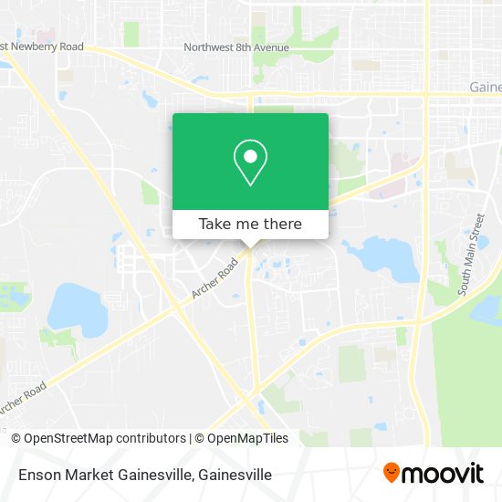 Mapa de Enson Market Gainesville