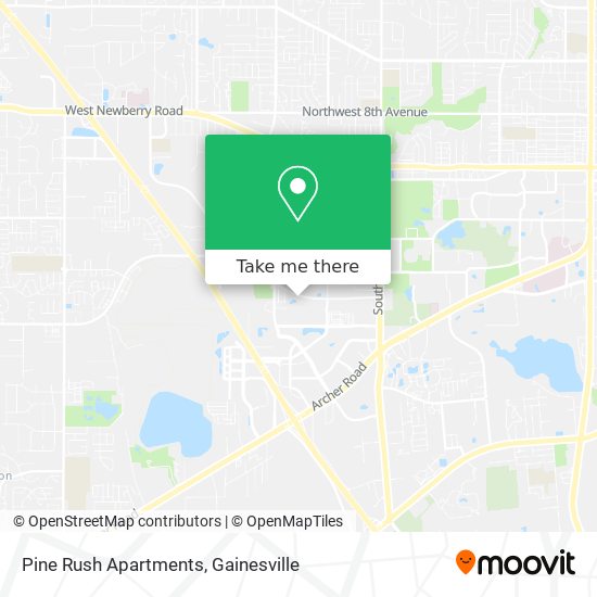 Mapa de Pine Rush Apartments