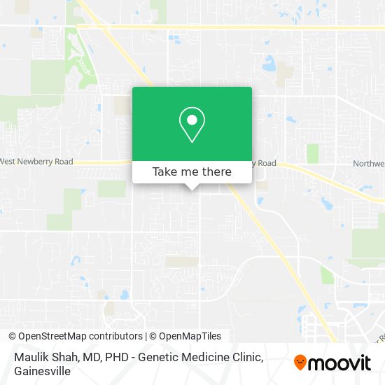 Maulik Shah, MD, PHD - Genetic Medicine Clinic map