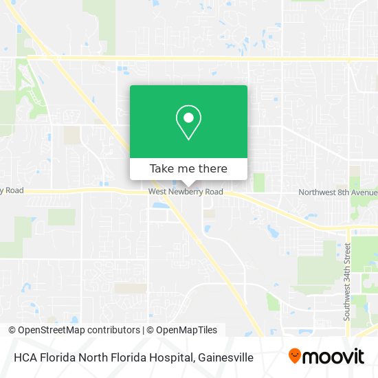 HCA Florida North Florida Hospital map