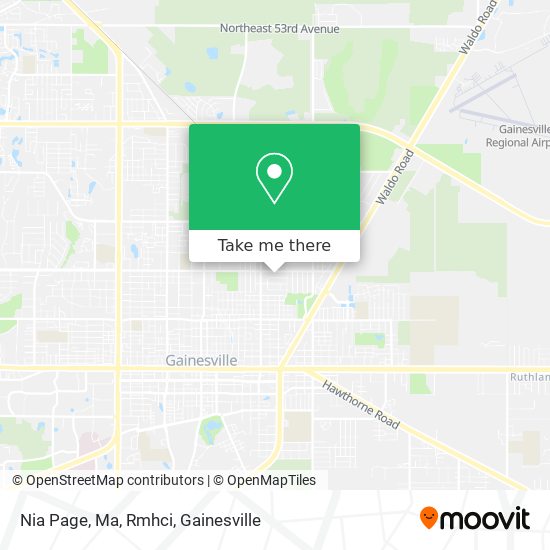 Nia Page, Ma, Rmhci map