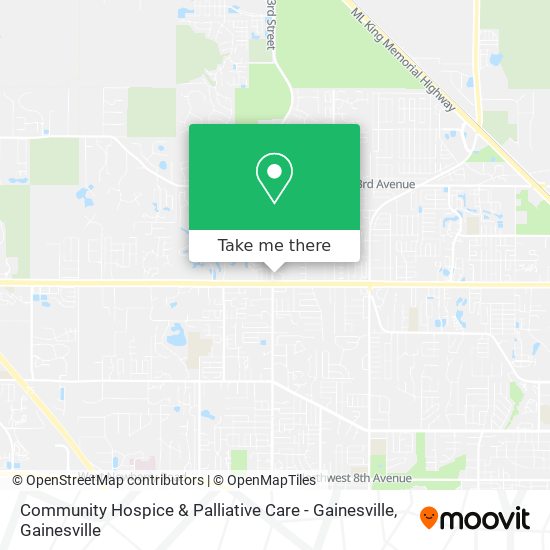 Mapa de Community Hospice & Palliative Care - Gainesville