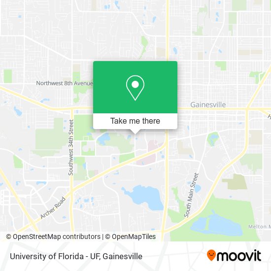 University of Florida - UF map