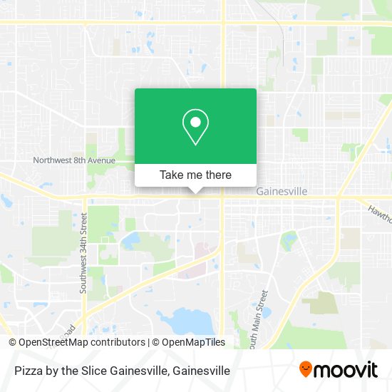 Pizza by the Slice Gainesville map