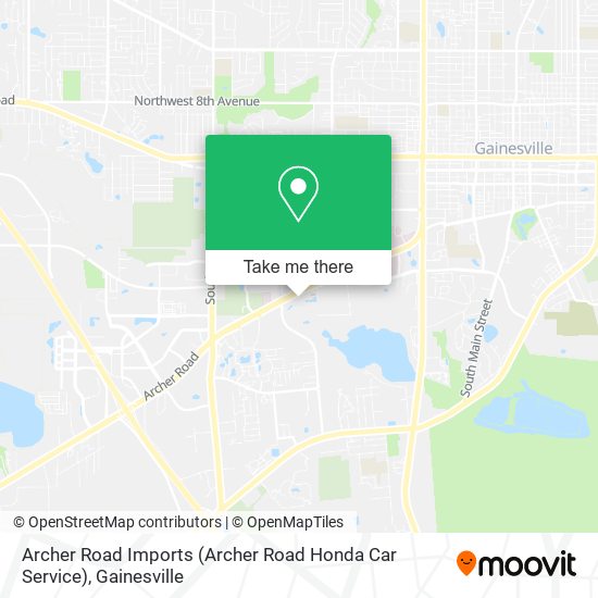 Archer Road Imports (Archer Road Honda Car Service) map