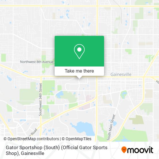 Mapa de Gator Sportshop (South) (Official Gator Sports Shop)