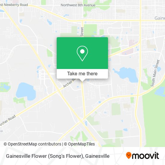 Mapa de Gainesville Flower (Song's Flower)