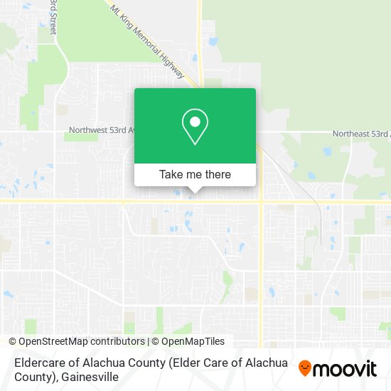 Mapa de Eldercare of Alachua County (Elder Care of Alachua County)