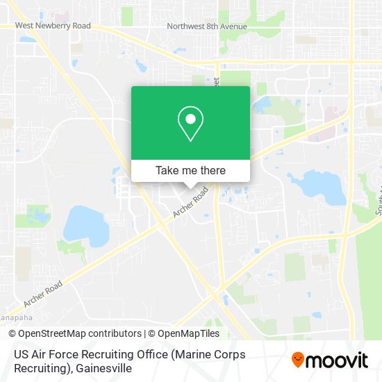 Mapa de US Air Force Recruiting Office (Marine Corps Recruiting)