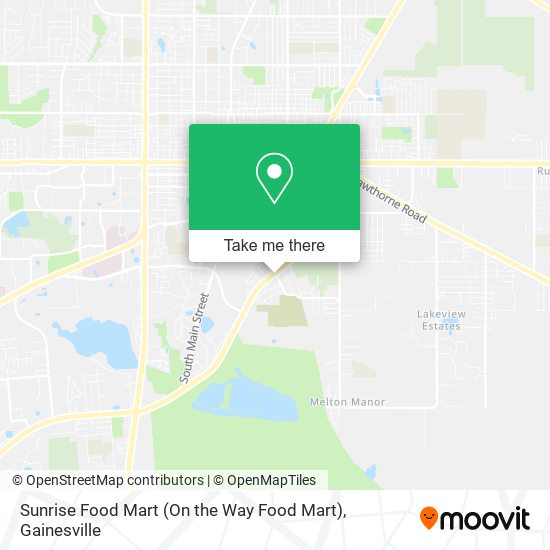 Mapa de Sunrise Food Mart (On the Way Food Mart)