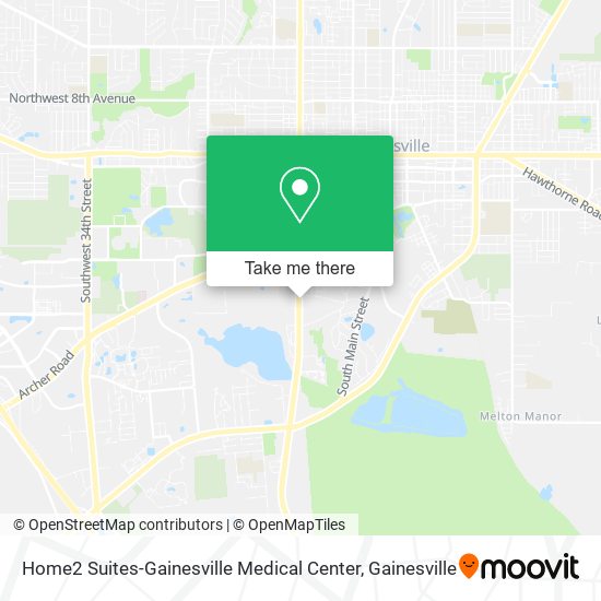 Mapa de Home2 Suites-Gainesville Medical Center