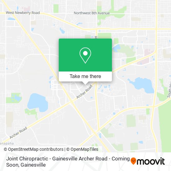 Joint Chiropractic - Gainesville Archer Road - Coming Soon map