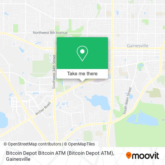 Mapa de Bitcoin Depot Bitcoin ATM