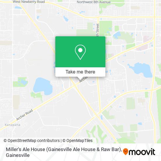 Mapa de Miller's Ale House (Gainesville Ale House & Raw Bar)