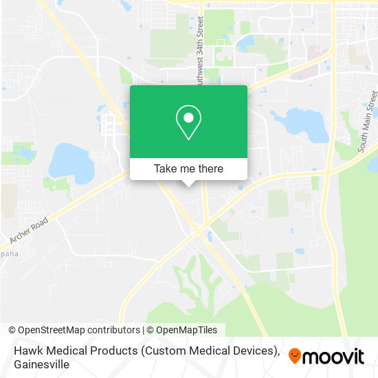 Hawk Medical Products (Custom Medical Devices) map