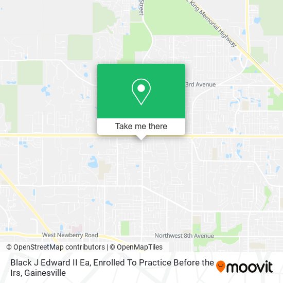 Mapa de Black J Edward II Ea, Enrolled To Practice Before the Irs