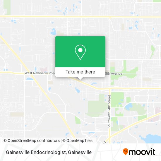 Gainesville Endocrinologist map