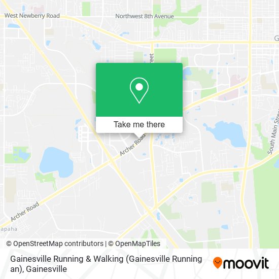 Gainesville Running & Walking (Gainesville Running an) map