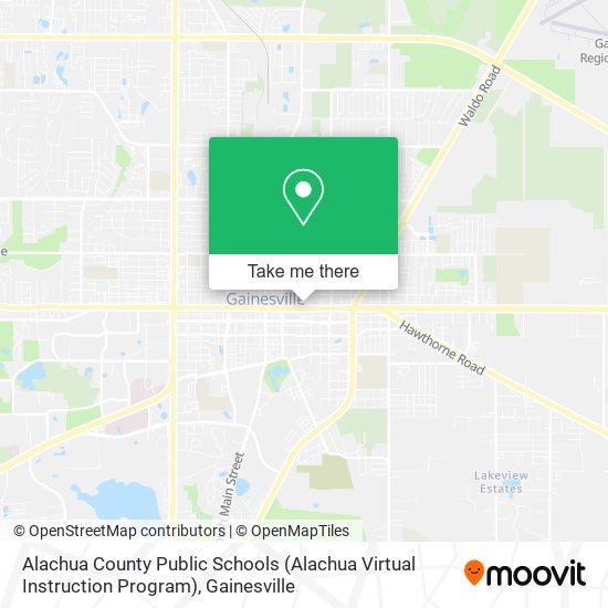 Mapa de Alachua County Public Schools (Alachua Virtual Instruction Program)