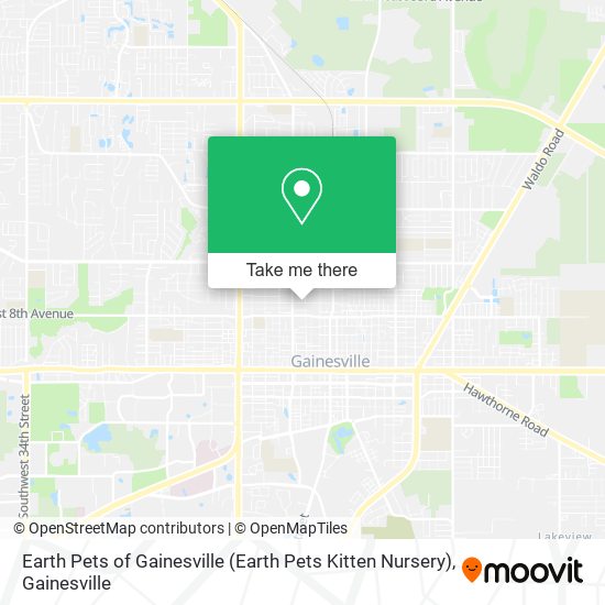 Mapa de Earth Pets of Gainesville (Earth Pets Kitten Nursery)