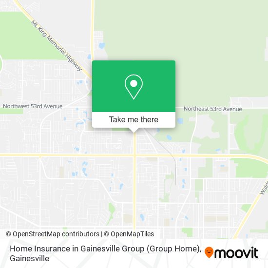 Mapa de Home Insurance in Gainesville Group (Group Home)