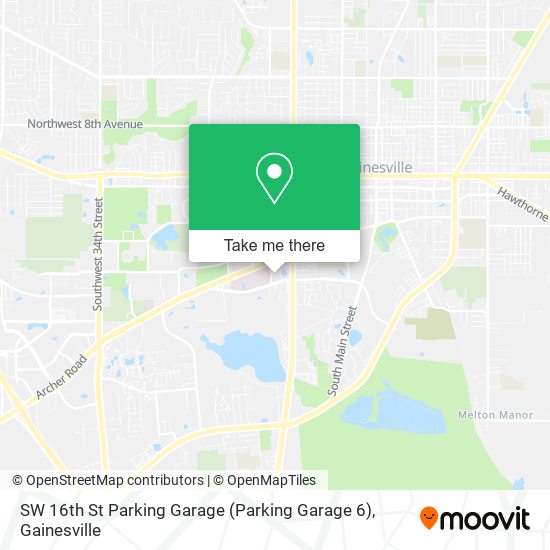 Mapa de SW 16th St Parking Garage (Parking Garage 6)