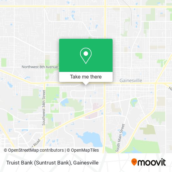 Mapa de Truist Bank (Suntrust Bank)