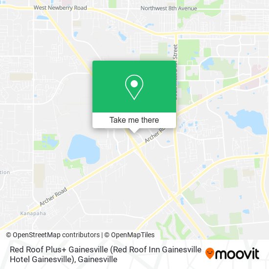 Red Roof Plus+ Gainesville (Red Roof Inn Gainesville Hotel Gainesville) map