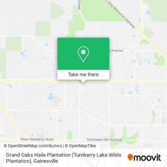 Mapa de Grand Oaks Haile Plantation (Turnberry Lake Wilds Plantation)