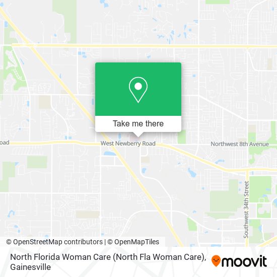 North Florida Woman Care map