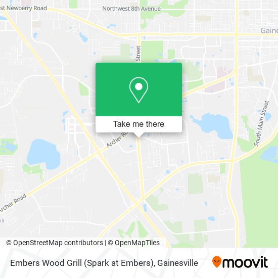 Mapa de Embers Wood Grill (Spark at Embers)