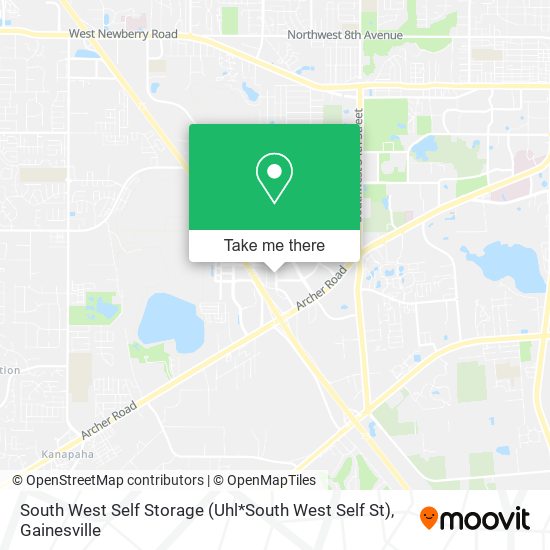 Mapa de South West Self Storage (Uhl*South West Self St)