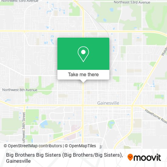 Mapa de Big Brothers Big Sisters