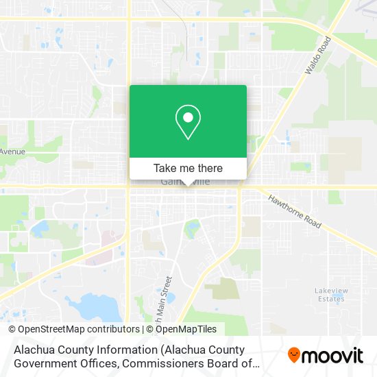 Alachua County Information map