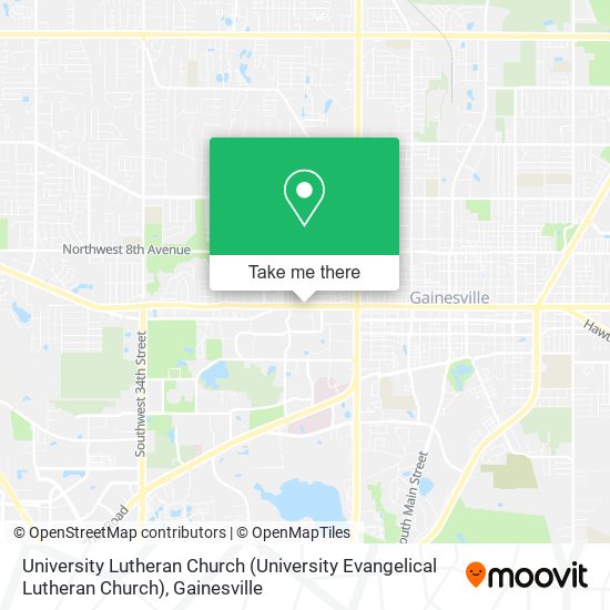 University Lutheran Church map