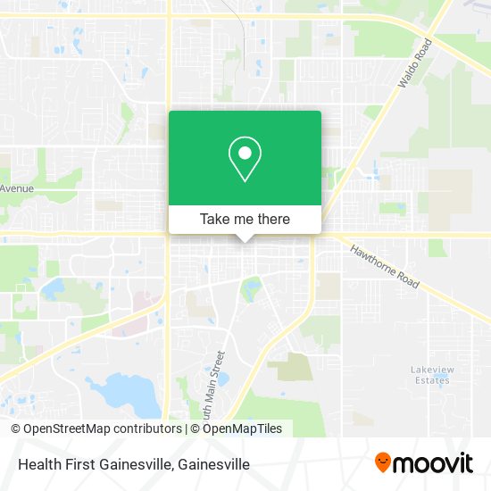 Health First Gainesville map