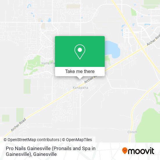 Mapa de Pro Nails Gainesville (Pronails and Spa in Gainesville)