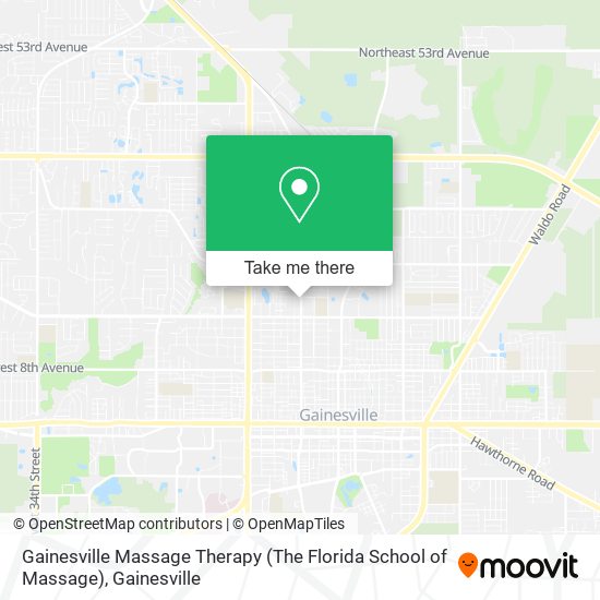 Gainesville Massage Therapy (The Florida School of Massage) map