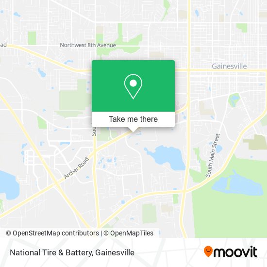 Mapa de National Tire & Battery