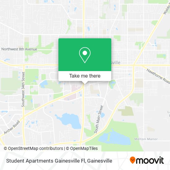 Student Apartments Gainesville Fl map