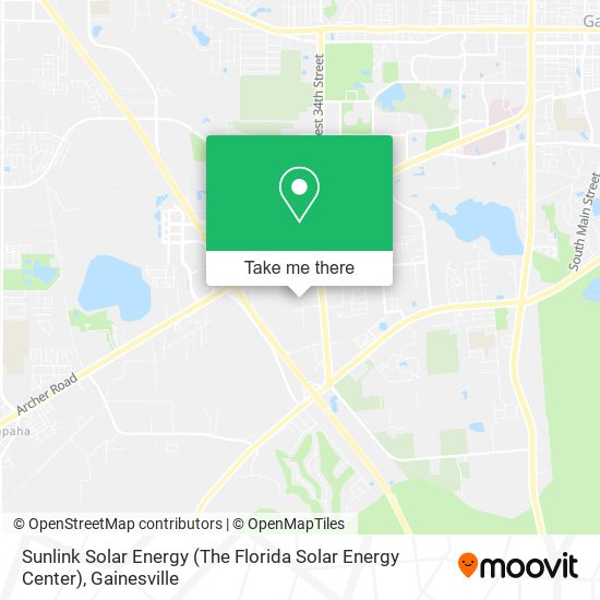 Mapa de Sunlink Solar Energy (The Florida Solar Energy Center)
